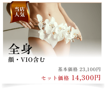 当店人気　全身（顔・VIOを含む）