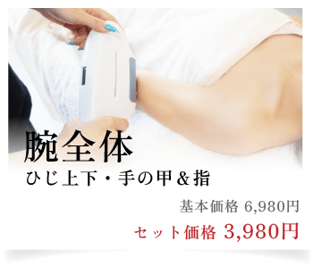 腕全体（ひじ上下・手の甲・指）